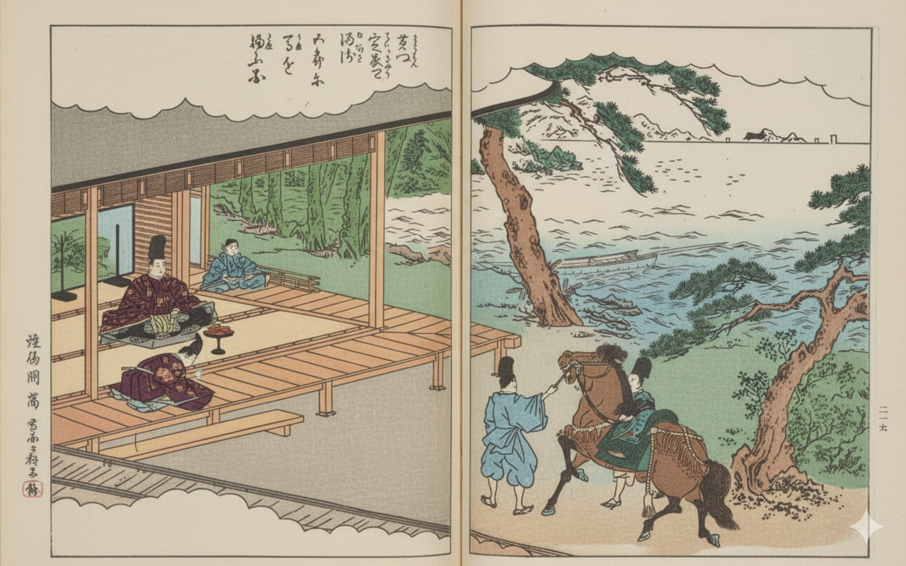 湯浅宿の図（紀伊国名所図会）