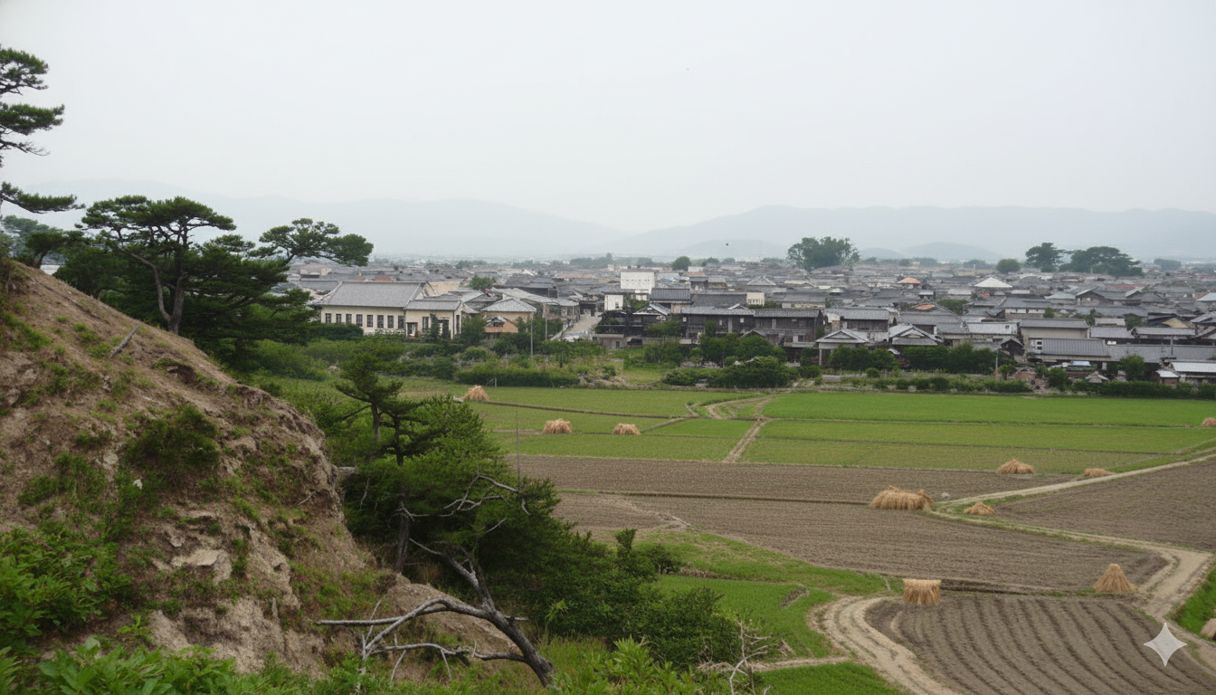 湯浅公園（天神山）から望む湯浅町